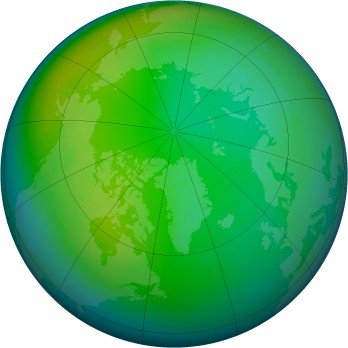 Arctic ozone map for 1980-11